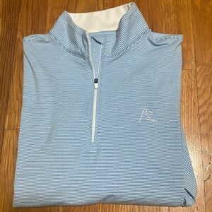 Rhoback Blue and White Striped Pullover